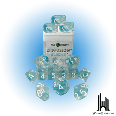 SET OF 15 DICE: DIFFUSION GLACIER